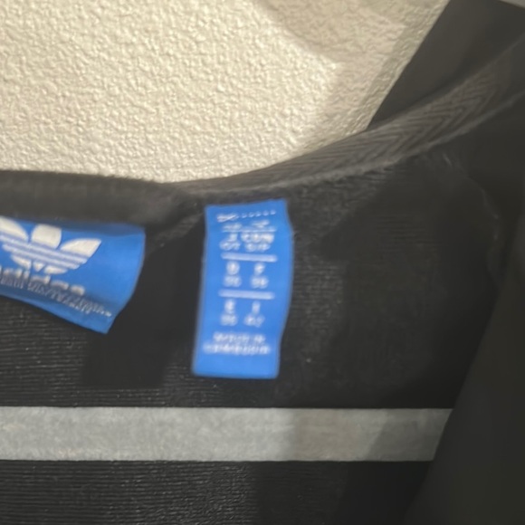 Adidas Black Hoodie with White‎ Stripes - Picture 9 of 10